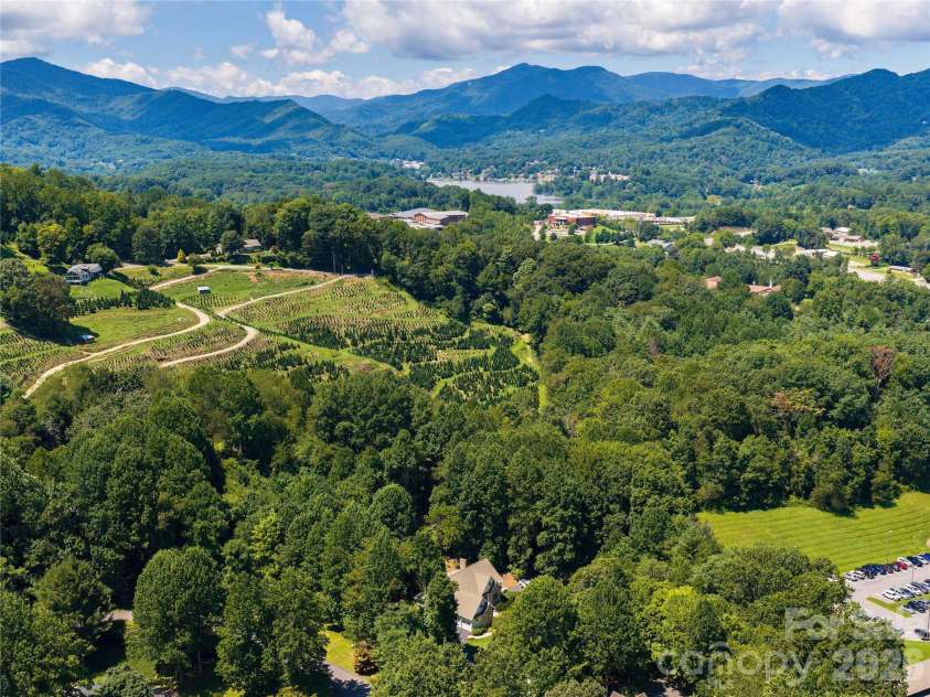 314 Summerset Drive, Clyde, NC 28721.  MLS# CAR4417717, YatesRealty ID 46689. Drone Aerial View