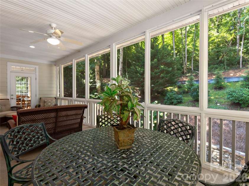 314 Summerset Drive, Clyde, NC 28721.  MLS# CAR4417717, YatesRealty ID 46689. Screened Porch