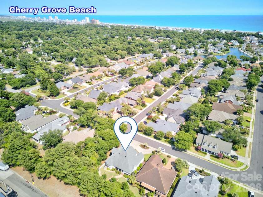 504 Sea Vista Lane, North Myrtle Beach, SC 29582.  MLS# CAR4399859, YatesRealty ID 46696. Blocks from the beach