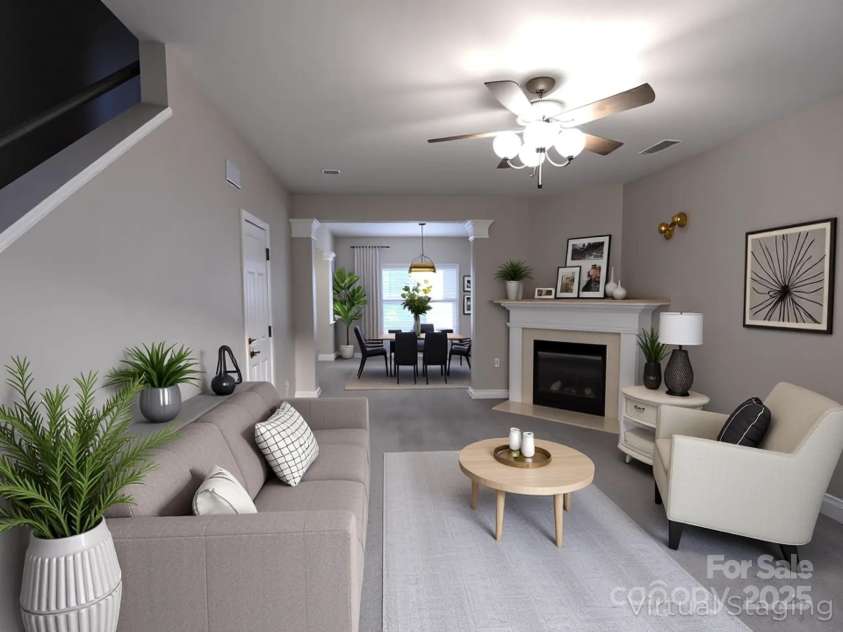 8644 Old Potters Road, Charlotte, NC 28269.  MLS# CAR4290661, YatesRealty ID 467. Virtually Staged