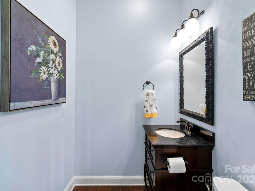 160 Fairway Falls Road, Mills River, NC 28759.  MLS# CAR4202772, YatesRealty ID 4670. Half bath in lower level for guests