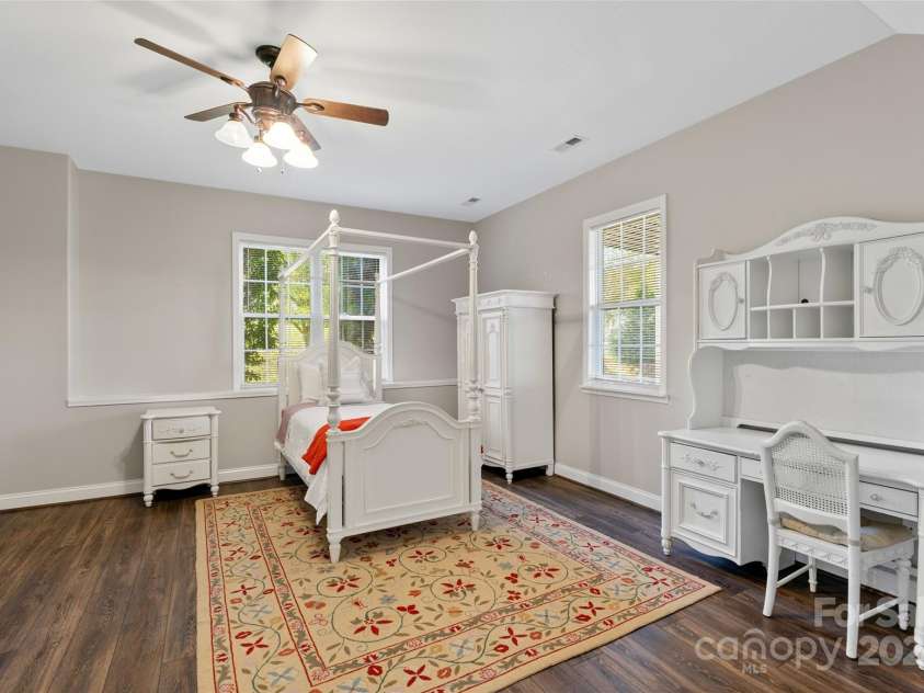 160 Fairway Falls Road, Mills River, NC 28759.  MLS# CAR4202772, YatesRealty ID 4670. Lower level guest bedroom is large and spacious