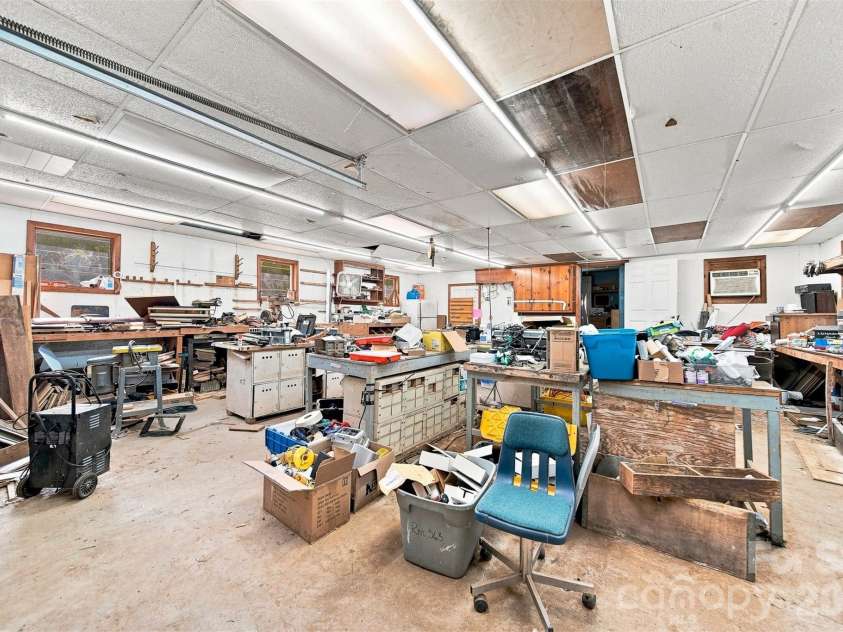 1261 Davis Road, Lincolnton, NC 28092.  MLS# CAR4404751, YatesRealty ID 46702. Interior of wired workshop