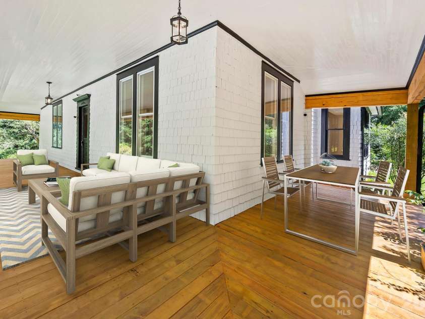 103 Hyde Avenue, Tryon, NC 28782.  MLS# CAR4416378, YatesRealty ID 46703. Front Porch Virtually Staged
