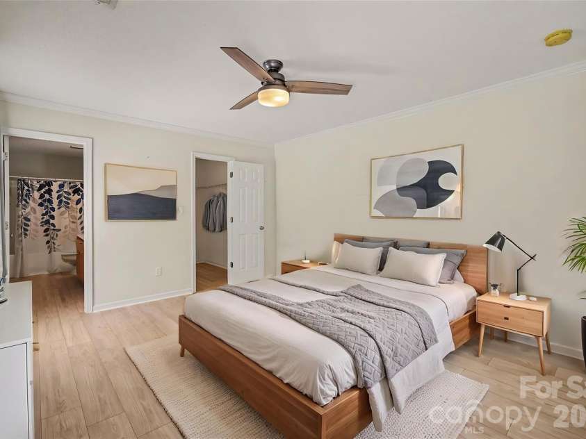 304 Llewellyn Street, Belmont, NC 28012.  MLS# CAR4413586, YatesRealty ID 46738. Primary Bedroom *Virtually Staged*