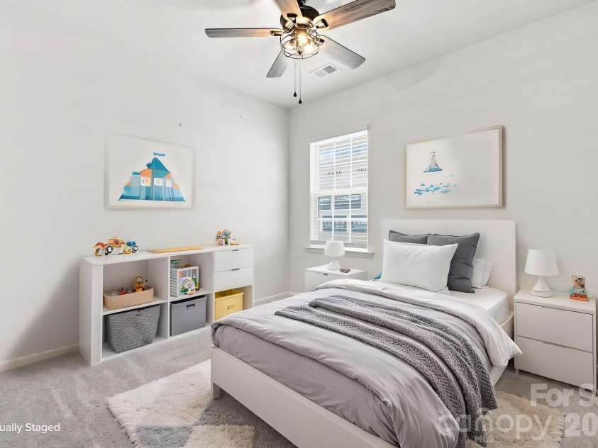 3662 Charles Street, Conover, NC 28613.  MLS# CAR4417291, YatesRealty ID 46741. Bedroom #3 virtually staged