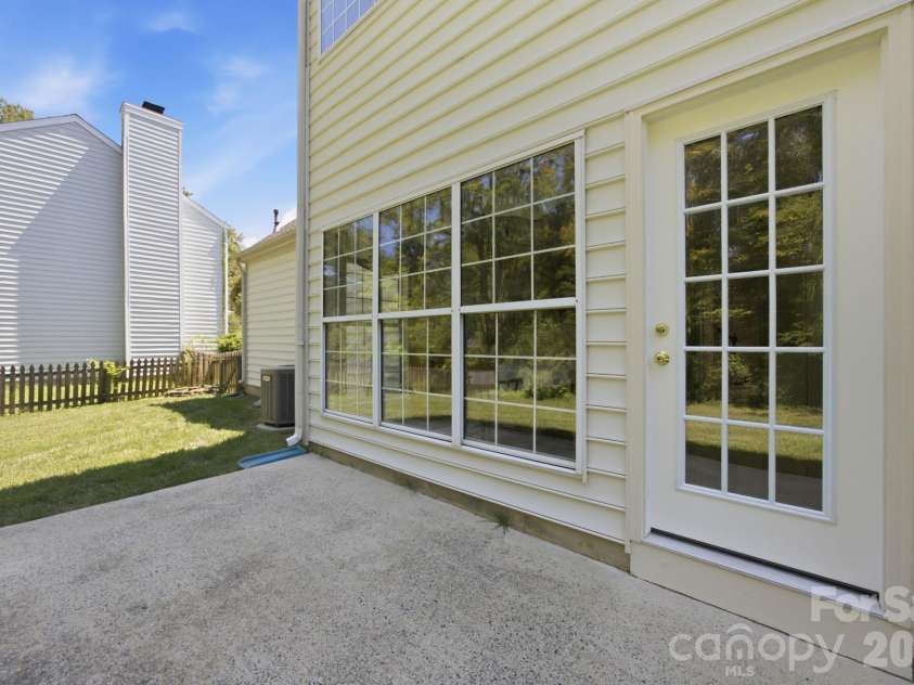 124 Aylesbury Lane, Indian Trail, NC 28079.  MLS# CAR4416136, YatesRealty ID 46745. Back Patio