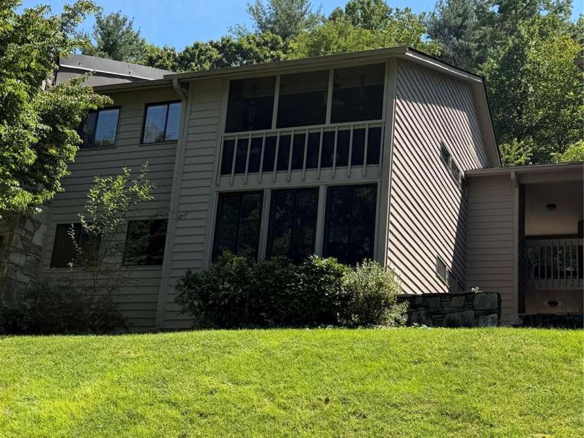 47 Lake Drive, Laurel Park, NC 28739.  MLS# CAR4417854, YatesRealty ID 46752. Rear view