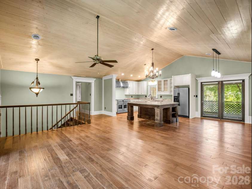 200 Woodland Circle, Rutherfordton, NC 28139.  MLS# CAR4418275, YatesRealty ID 46769. Great Room