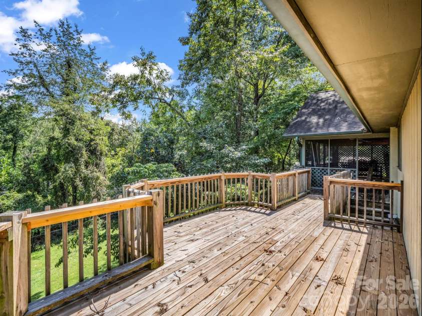 200 Woodland Circle, Rutherfordton, NC 28139.  MLS# CAR4418275, YatesRealty ID 46769. Large Deck