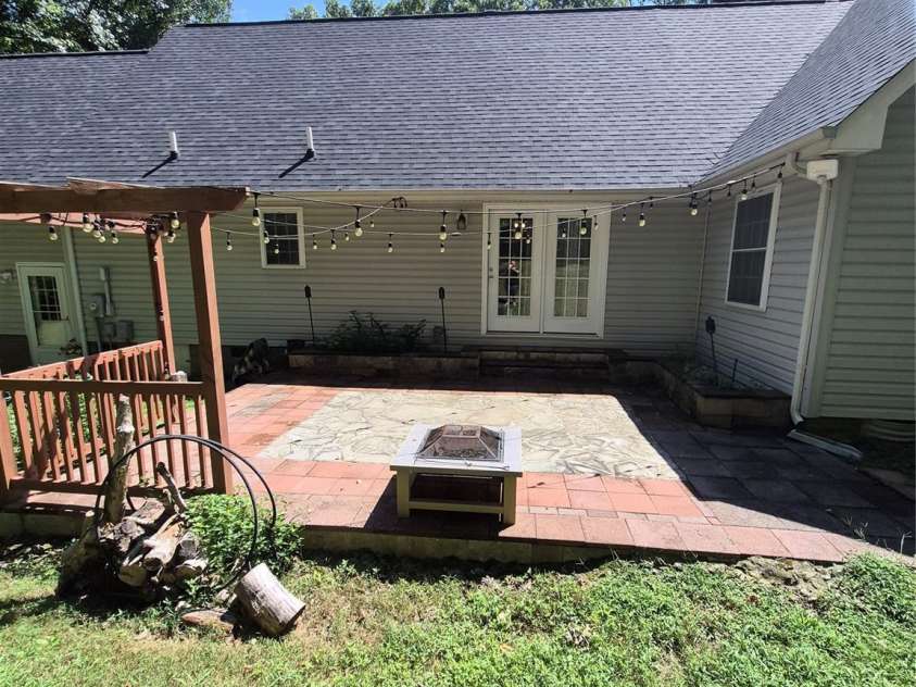 24161 Cedar Ridge Lane, Albemarle, NC 28001.  MLS# CAR4413458, YatesRealty ID 46775. PORCH IN BACKYARD