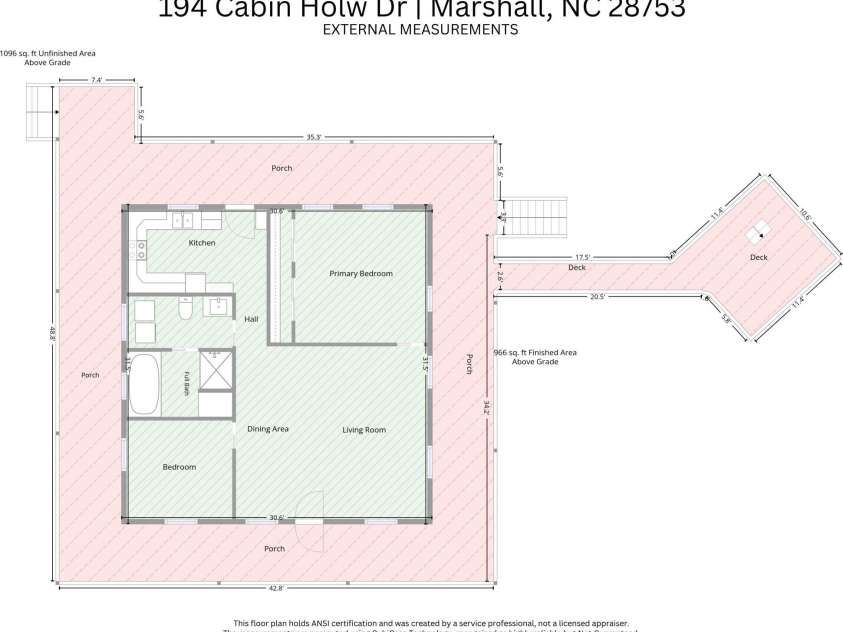 194 Cabin Hollow Drive, Marshall, NC 28753.  MLS# CAR4414308, YatesRealty ID 46778. 