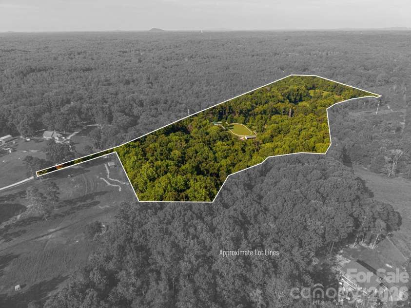 340 Whippoorwill Lane, Mount Holly, NC 28120.  MLS# CAR4417978, YatesRealty ID 46788. Approximate layout of entire two parcels put together