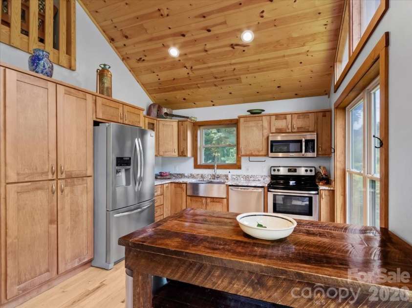 359 Shull Farm Road, Burnsville, NC 28714.  MLS# CAR4418216, YatesRealty ID 46807. Kitchen with pantry