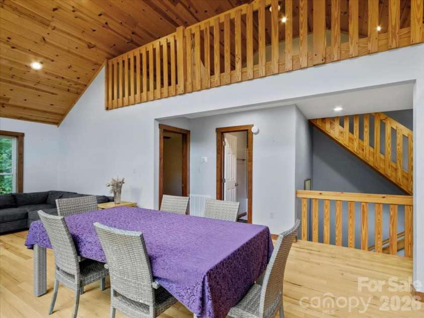 359 Shull Farm Road, Burnsville, NC 28714.  MLS# CAR4418216, YatesRealty ID 46807. Open concept with dining area