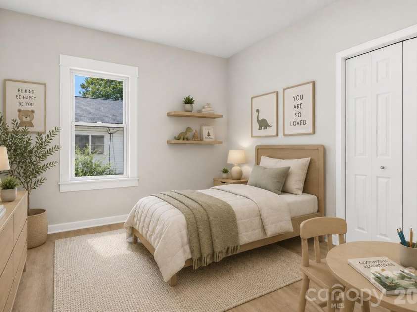 104 1st Avenue, China Grove, NC 28023.  MLS# CAR4418382, YatesRealty ID 46813. Bedroom 3. Virtually staged