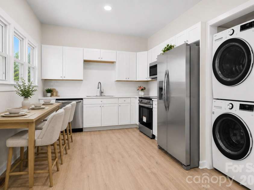 104 1st Avenue, China Grove, NC 28023.  MLS# CAR4418382, YatesRealty ID 46813. Kitchen. Virtually staged