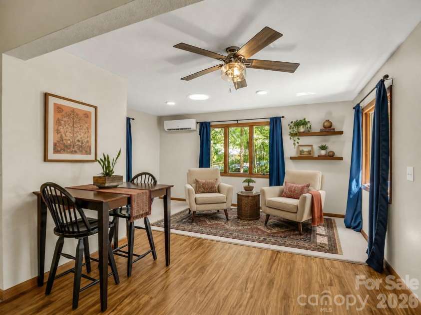 177 Weston Road, Arden, NC 28704.  MLS# CAR4407557, YatesRealty ID 46814. Virtually staged dining / sitting room