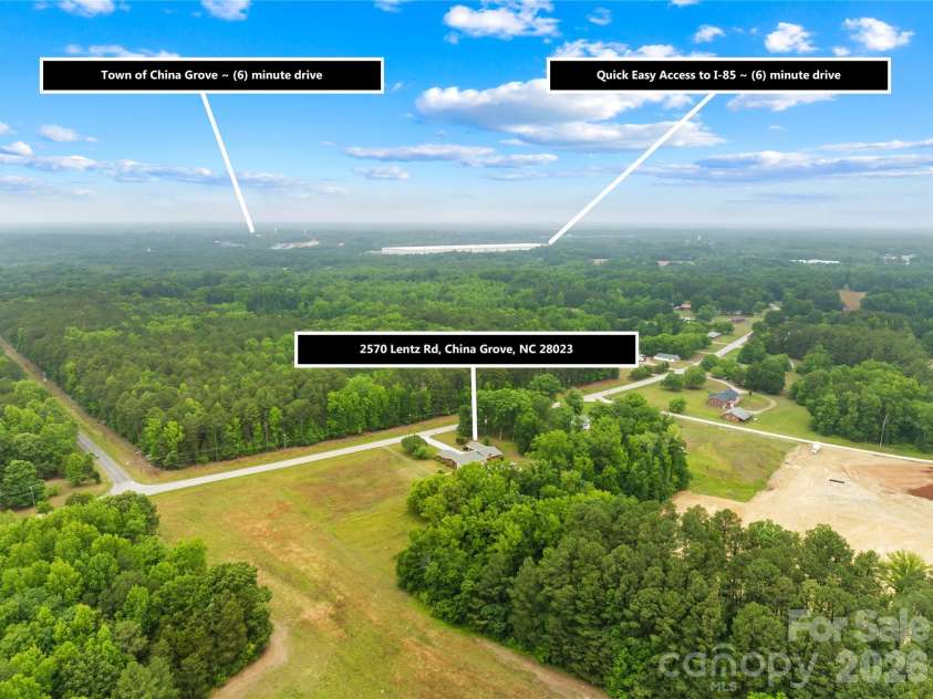 2570 Lentz Road, China Grove, NC 28023.  MLS# CAR4385487, YatesRealty ID 4682. 