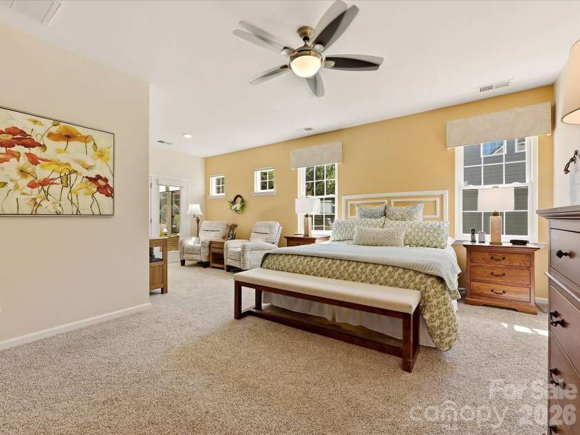 5060 Big Bend Drive, Lancaster, SC 29720.  MLS# CAR4414688, YatesRealty ID 46826. Primary with Sitting room ideal for Office, Den or Flex Space. Has Access to Three Season Room too!