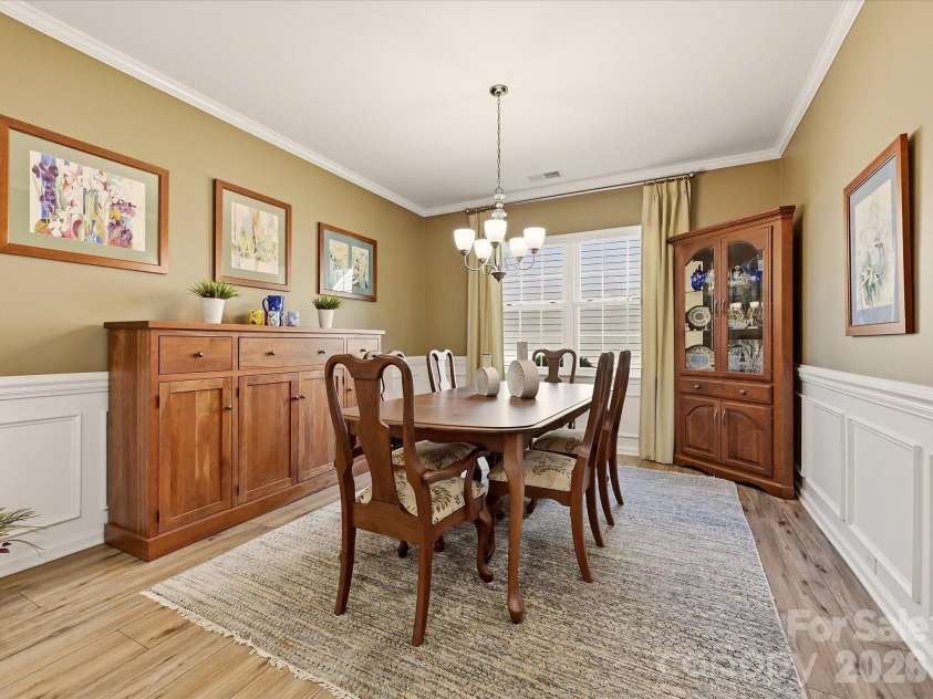 5060 Big Bend Drive, Lancaster, SC 29720.  MLS# CAR4414688, YatesRealty ID 46826. Separate Dining Area or Flex Room enhanced with Moldings