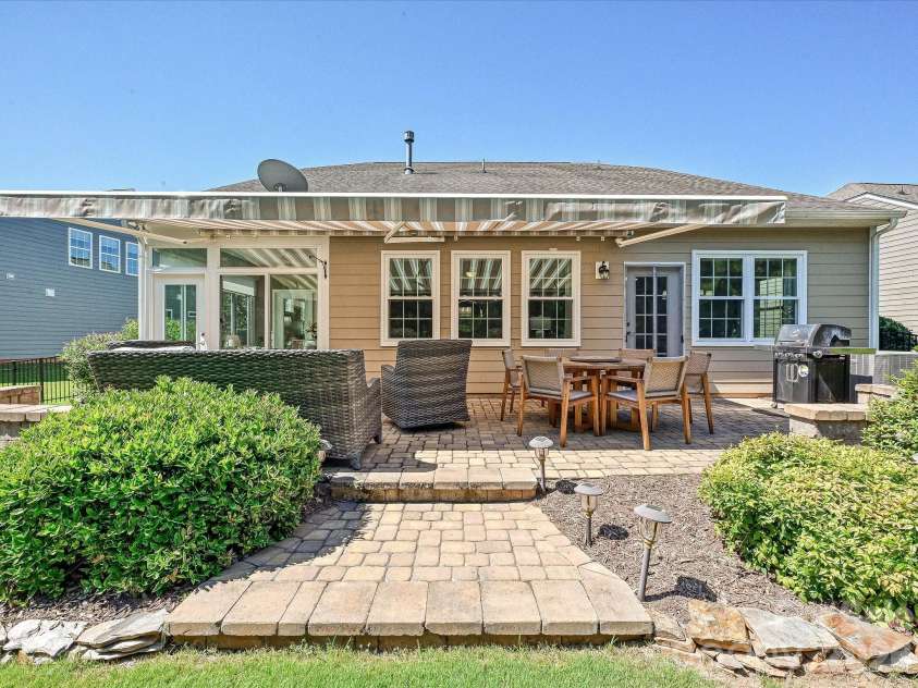 5060 Big Bend Drive, Lancaster, SC 29720.  MLS# CAR4414688, YatesRealty ID 46826. Two Level Patio enhanced with Landscaping