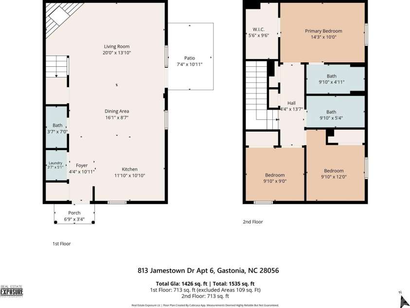813 Jamestown Drive, Gastonia, NC 28056.  MLS# CAR4414711, YatesRealty ID 46830. 