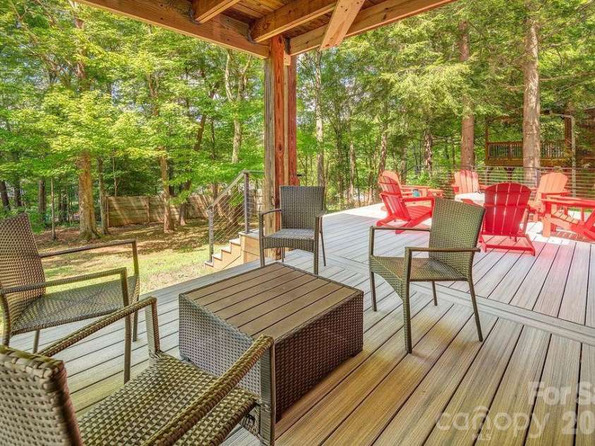 47 Deerwood Drive, Asheville, NC 28805.  MLS# CAR4411238, YatesRealty ID 46840. Large Trex Decking
