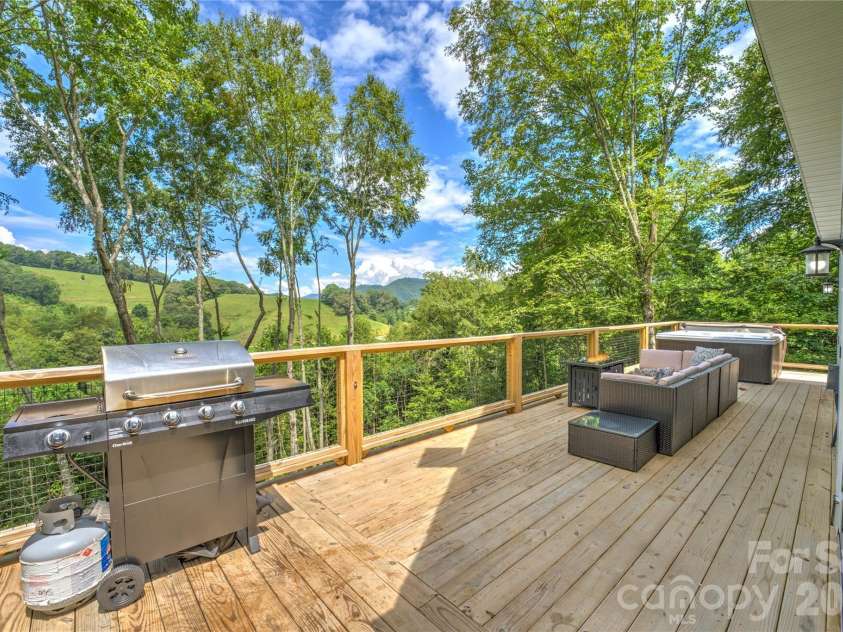 145 Banjo Lane, Waynesville, NC 28785.  MLS# CAR4413174, YatesRealty ID 46861. Deck