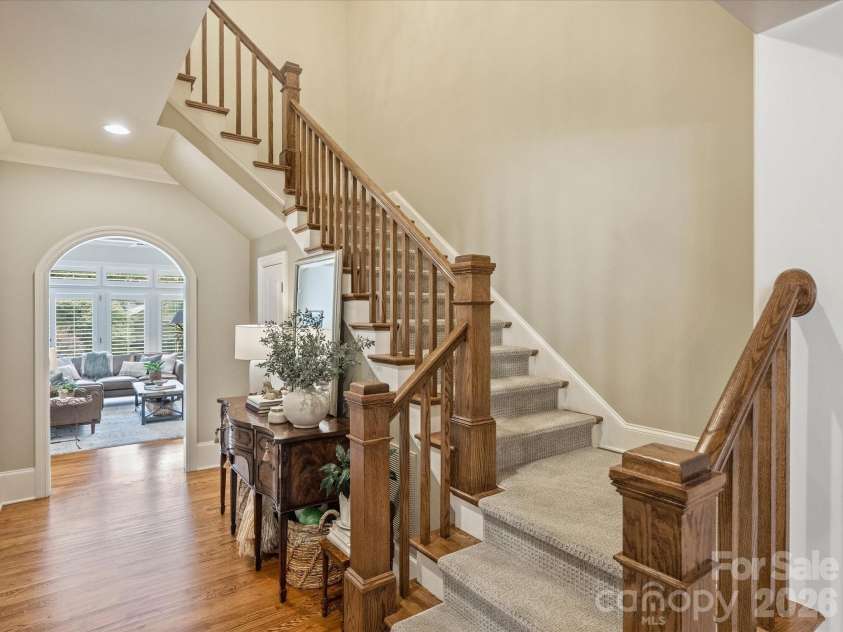 8843 Heydon Hall Circle, Charlotte, NC 28210.  MLS# CAR4416774, YatesRealty ID 46894. Staircase