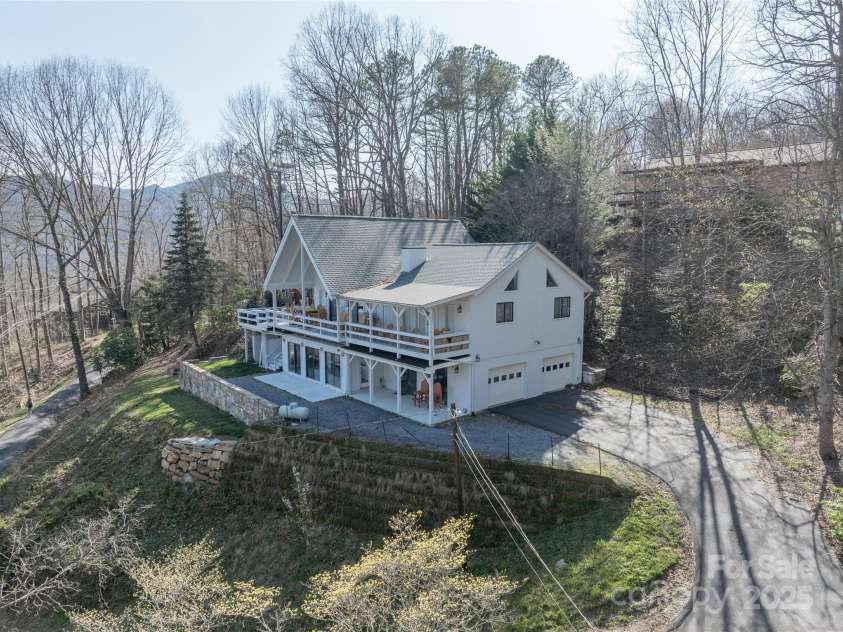 158 Blackberry Lane, Maggie Valley, NC 28751.  MLS# CAR4242897, YatesRealty ID 4690. Drone Shot - A different View