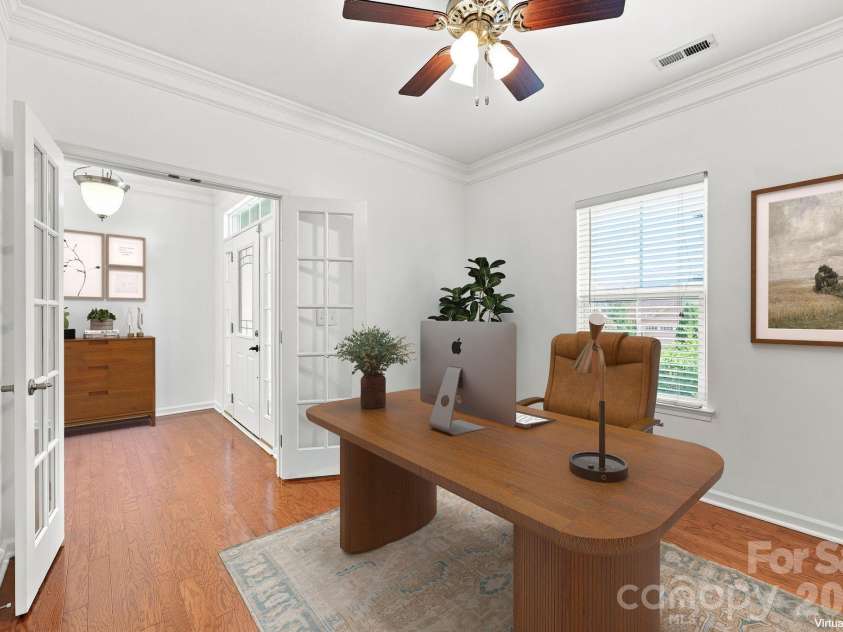 593 Harrison Drive, Concord, NC 28027.  MLS# CAR4413836, YatesRealty ID 46904. Front office virtually staged