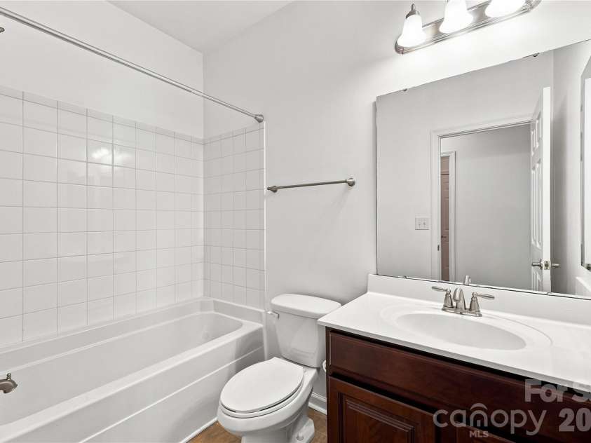 593 Harrison Drive, Concord, NC 28027.  MLS# CAR4413836, YatesRealty ID 46904. Second bathroom with tub/shower combo