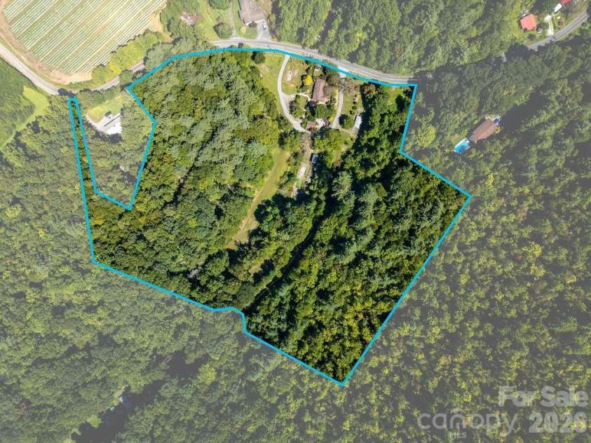 354 King Road, Pisgah Forest, NC 28768.  MLS# CAR4416298, YatesRealty ID 46932. Aerial
