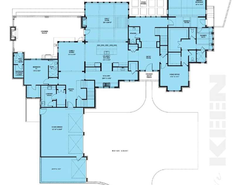 14515A NC Hwy 73 Highway, Huntersville, NC 28078.  MLS# CAR4418141, YatesRealty ID 46933. First floor plan — 3,923 heated SF per builder concept plans; layout and dimensions subject to change