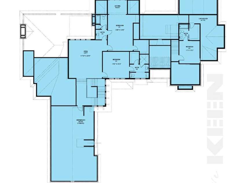 14515A NC Hwy 73 Highway, Huntersville, NC 28078.  MLS# CAR4418141, YatesRealty ID 46933. Second floor plan — 1,647 heated SF per builder concept plans; layout and dimensions subject to change