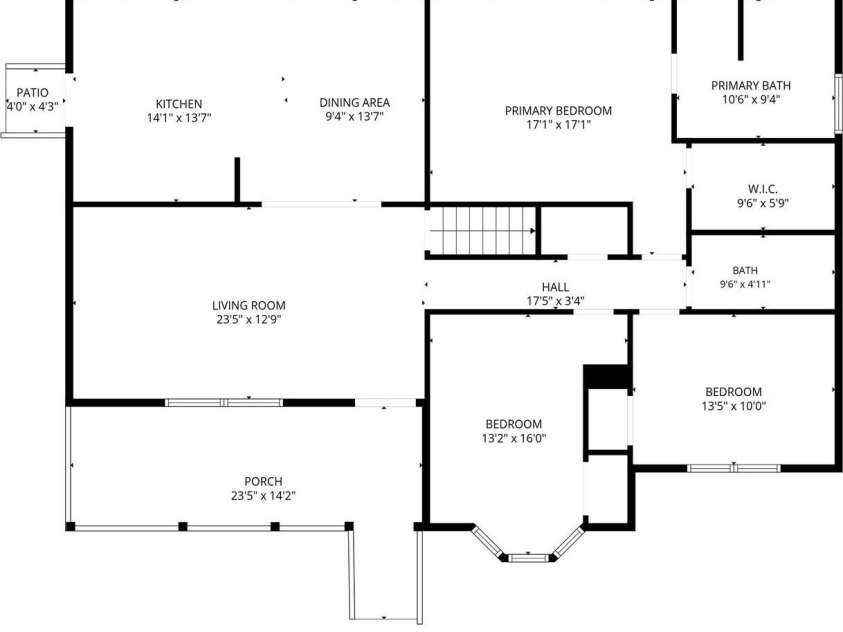 1395 Ebenezer Road, China Grove, NC 28023.  MLS# CAR4418139, YatesRealty ID 46945. Floor plan