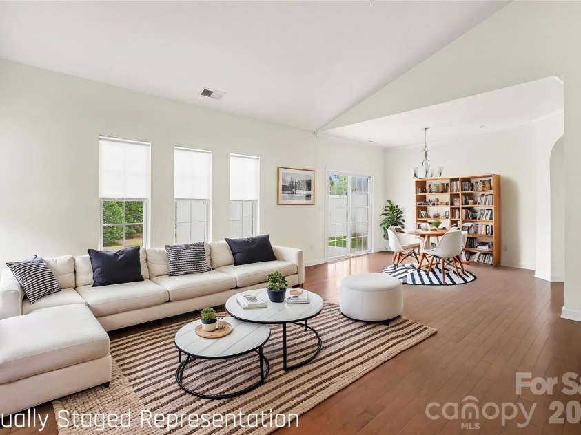 15109 Jade Street, Charlotte, NC 28277.  MLS# CAR4392614, YatesRealty ID 46948. Open living plan *Virtually Staged*