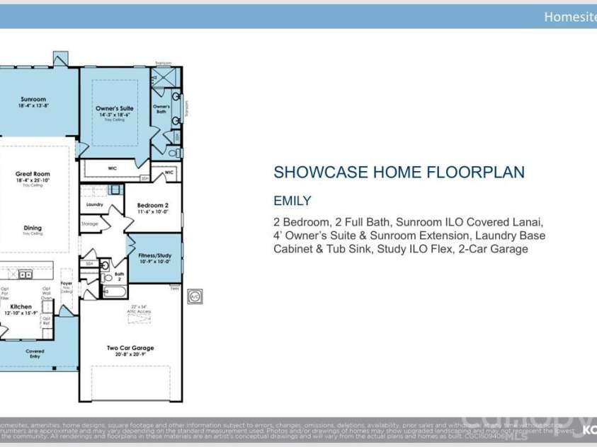 5002 Belle Mont Farm Avenue, Monroe, NC 28110.  MLS# CAR4417806, YatesRealty ID 46968. Showcase Home I Floorplan