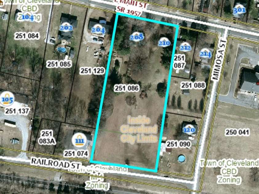 208 Main Street, Cleveland, NC 27013.  MLS# CAR4256953, YatesRealty ID 4697. 