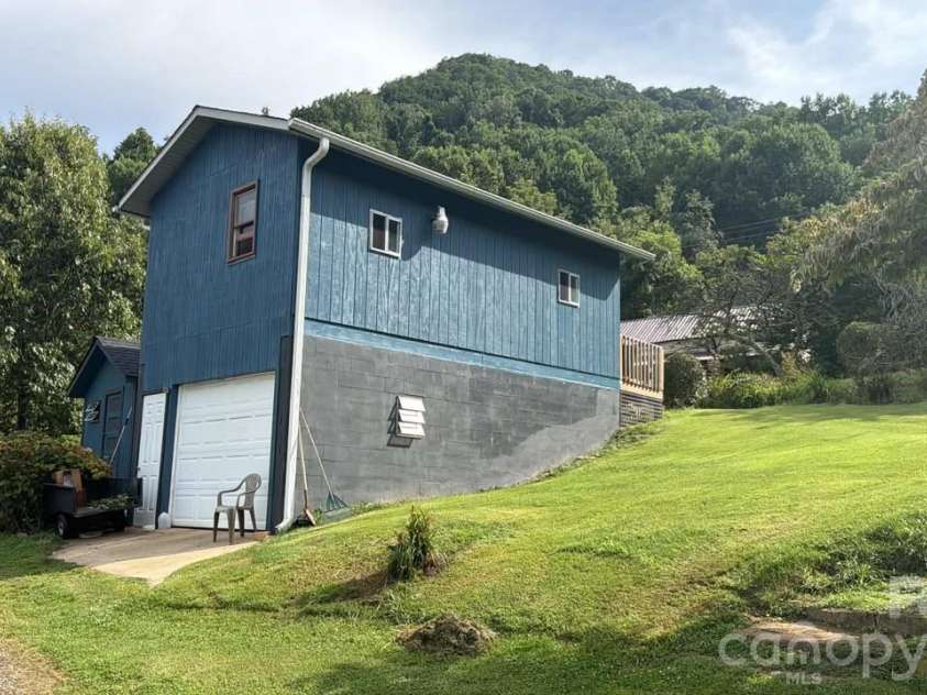 574 and 576 Paint Fork Road, Barnardsville, NC 28709.  MLS# CAR4418106, YatesRealty ID 46983. Garage 2 with additional storage