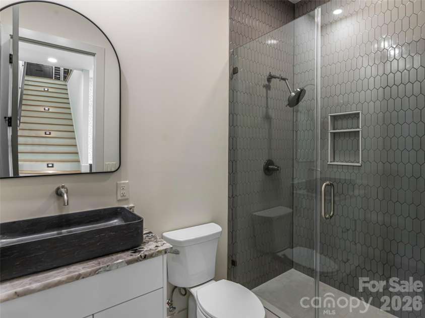 24 Watchman Drive, Hendersonville, NC 28791.  MLS# CAR4215455, YatesRealty ID 4699. 2nd / Guest Bathroom on Main Level