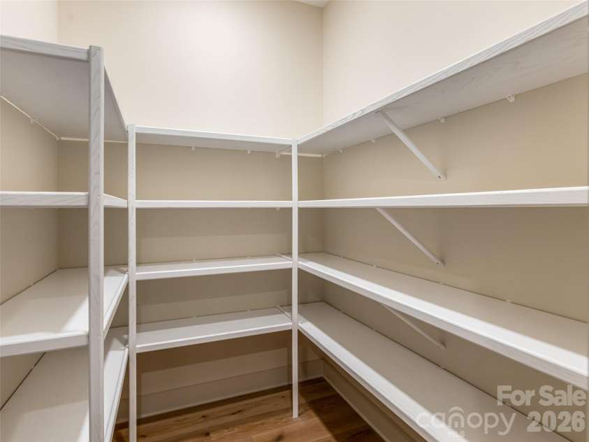 24 Watchman Drive, Hendersonville, NC 28791.  MLS# CAR4215455, YatesRealty ID 4699. Large Pantry off Back Kitchen