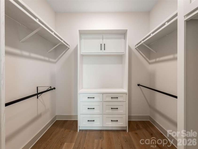 24 Watchman Drive, Hendersonville, NC 28791.  MLS# CAR4215455, YatesRealty ID 4699. Large Primary Closet with option for stackable laundry on main level. 