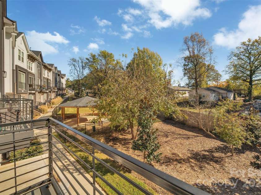 582 West End Drive, Charlotte, NC 28208.  MLS# CAR4202870, YatesRealty ID 4700. Balcony view