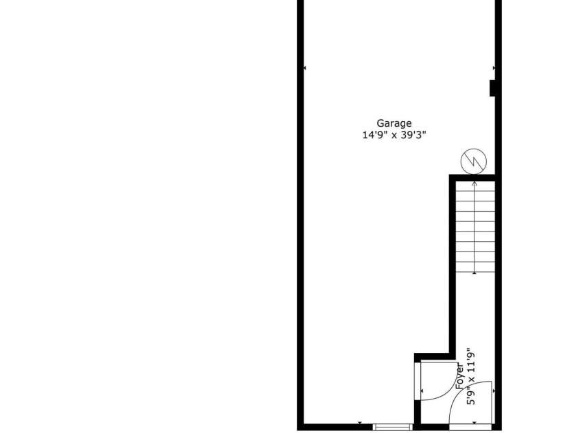 582 West End Drive, Charlotte, NC 28208.  MLS# CAR4202870, YatesRealty ID 4700. Garage & Entry on the Ground Floor