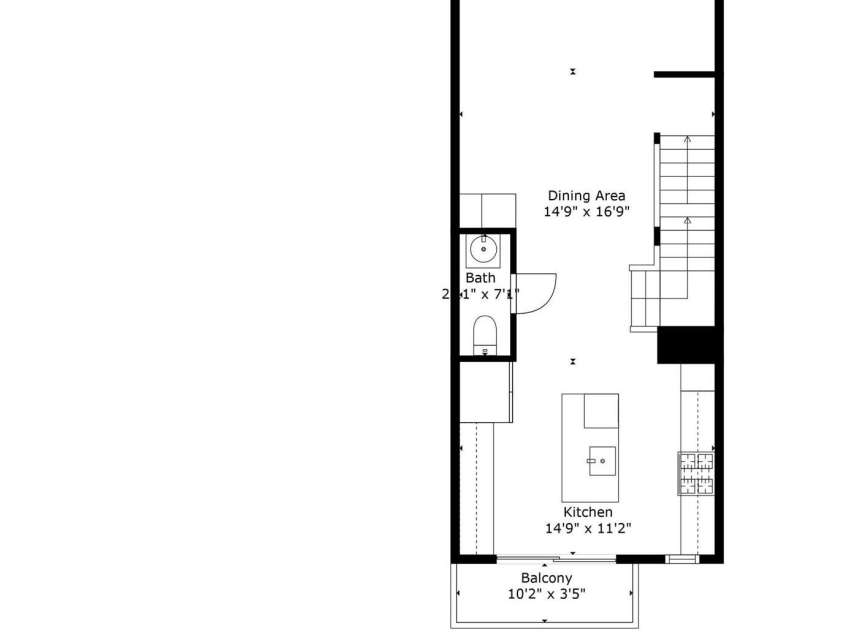 582 West End Drive, Charlotte, NC 28208.  MLS# CAR4202870, YatesRealty ID 4700. Main Floor, 2nd Floor