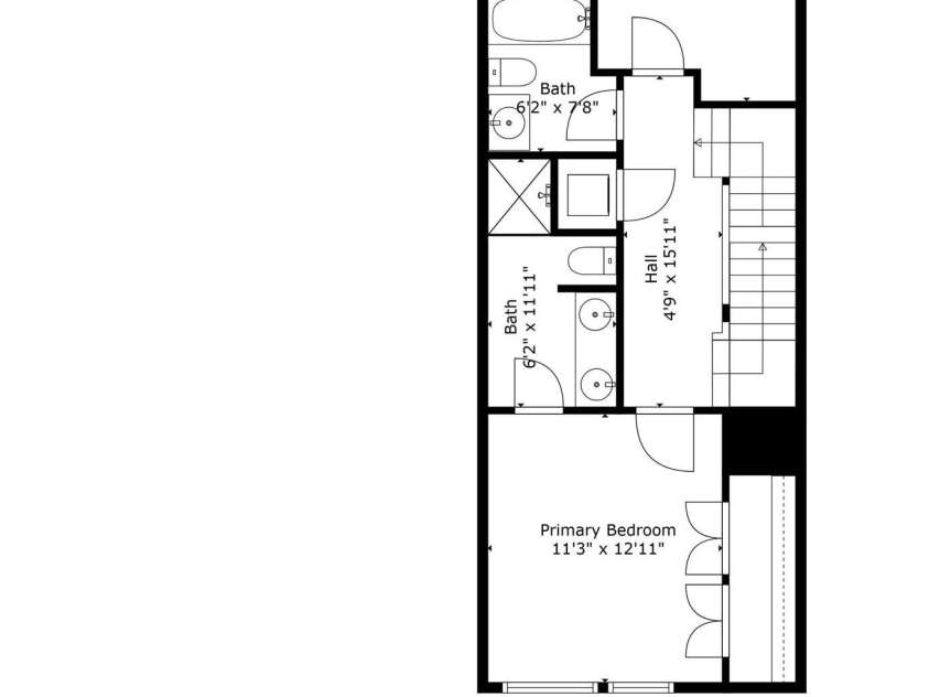 582 West End Drive, Charlotte, NC 28208.  MLS# CAR4202870, YatesRealty ID 4700. Upper 3rd Floor