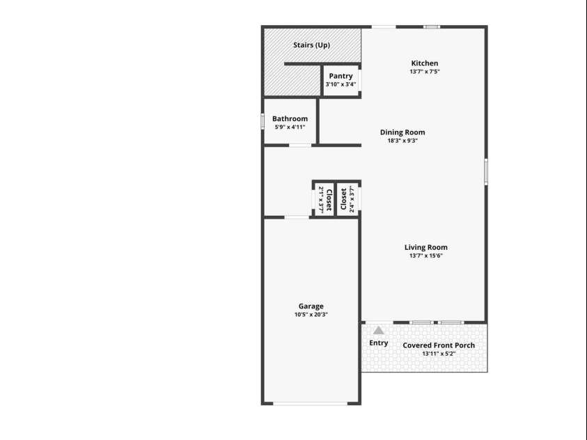 178 Panther Creek Road, Troutman, NC 28166.  MLS# CAR4418750, YatesRealty ID 47013. First Floor