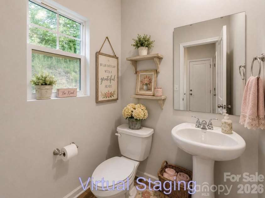 178 Panther Creek Road, Troutman, NC 28166.  MLS# CAR4418750, YatesRealty ID 47013. Half Bath